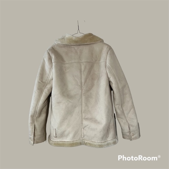 Suede and Faux Fur Jacket - Picture 2 of 6